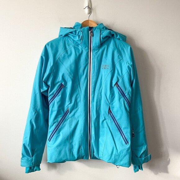 Helly Hansen Professional Floria Insulated Ski Snow Jacket Coat Blue Size Medium - Picture 2 of 15